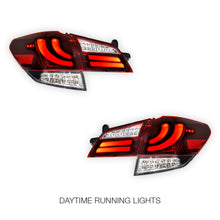 Subaru Liberty BM GEN 5 (2009 - 2014) Crystal-Eye Clear Red Sequential Full LED Tail Lights LH + RH