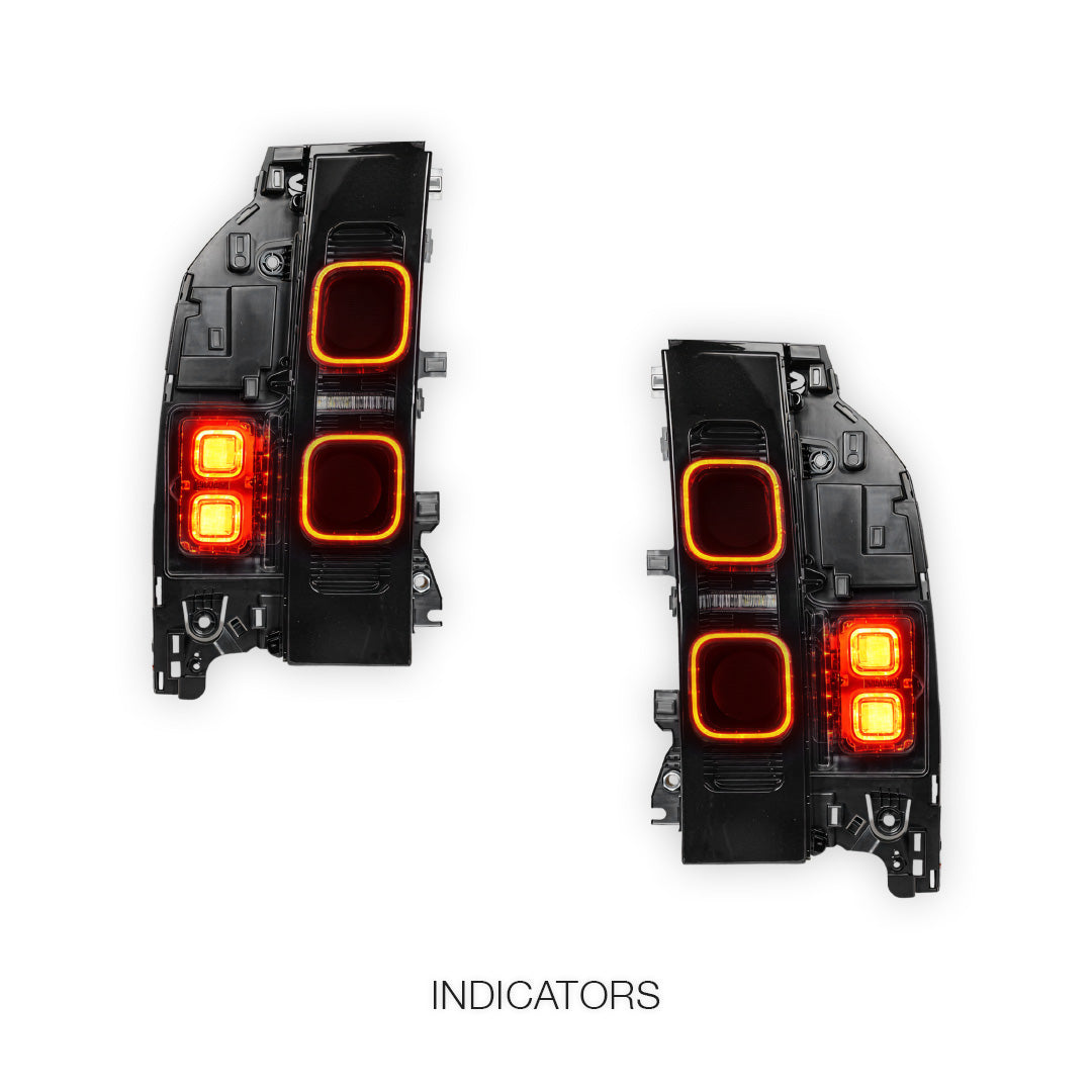 Land Rover Defender L663 (2020 - 2025) Smoked Full LED Tail Lights LH + RH