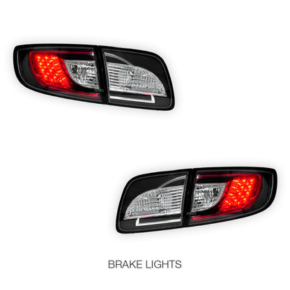 Mazda 3 BK (2003 - 2009) LED Tail Lights LH + RH