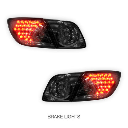 Mazda 3 BK (2003 - 2009) Smoked LED Tail Lights LH + RH