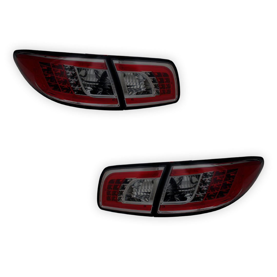 Mazda 6 GG (2002 - 2007) Full Smoked LED Tail Lights LH + RH