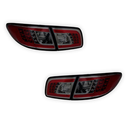 Mazda 6 GG (2002 - 2007) Full Smoked LED Tail Lights LH + RH