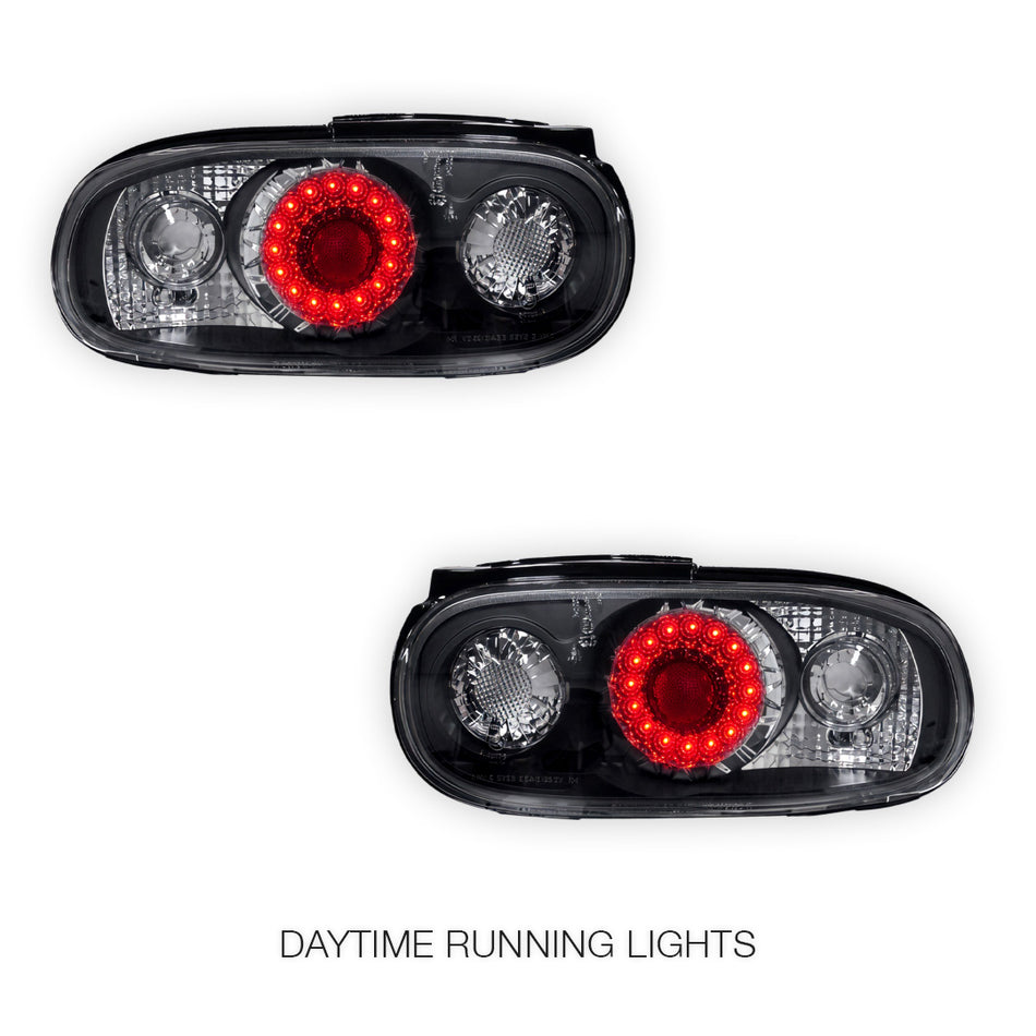 Mazda MX-5 NA (1989 - 1997) JDM Black Altezza LED Tail Lights LH + RH