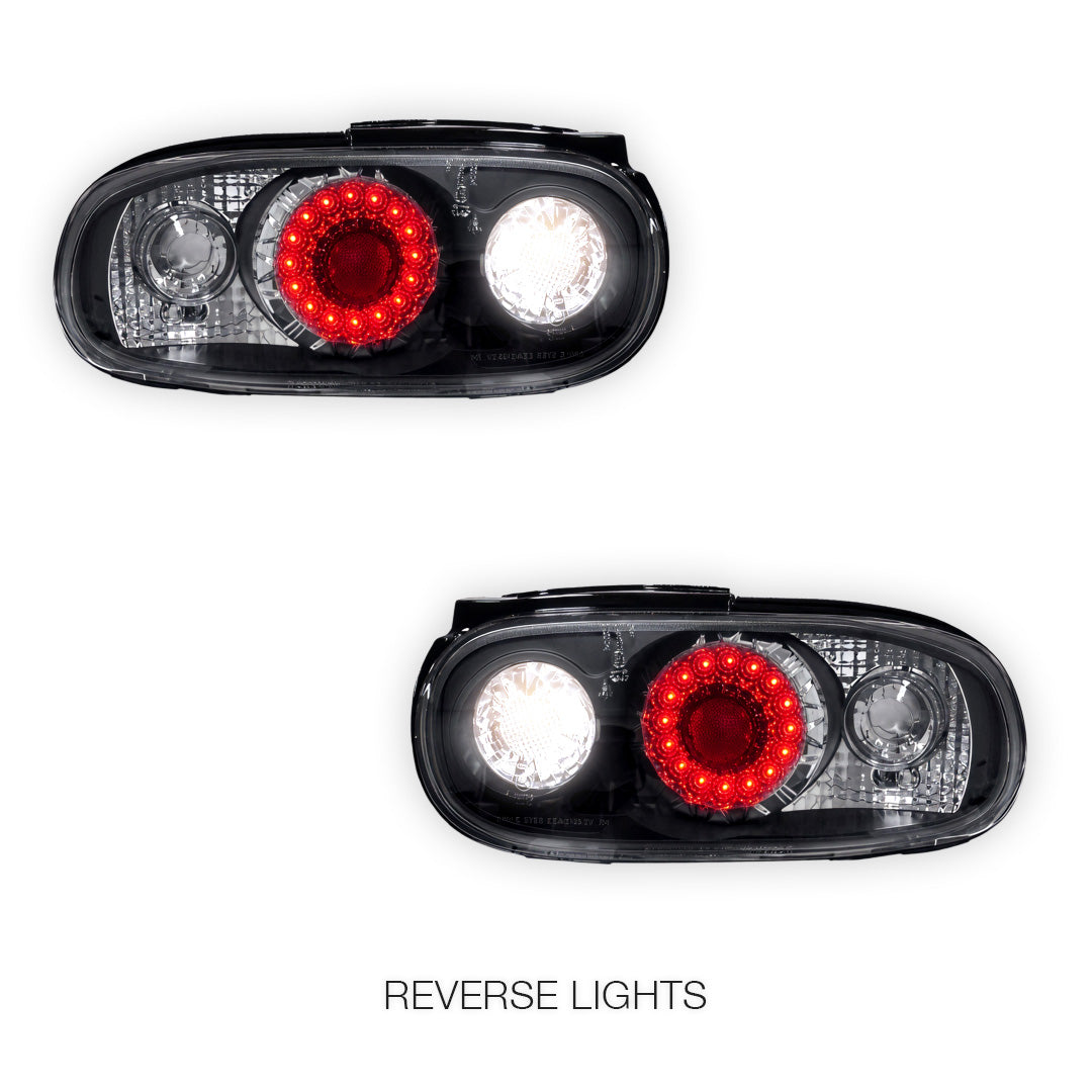 Mazda MX-5 NA (1989 - 1997) JDM Black Altezza LED Tail Lights LH + RH