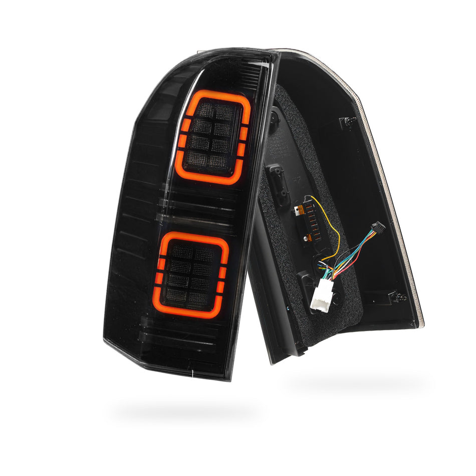 Nissan Patrol GU (2005 - 2016) Full Smoked Sequential LED Tail Lights LH + RH