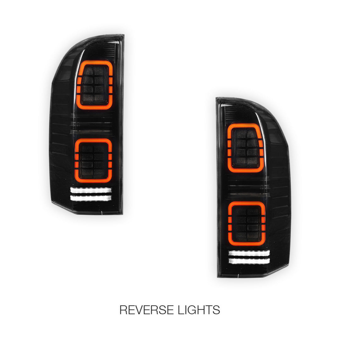 Nissan Patrol GU (2005 - 2016) Full Smoked Sequential LED Tail Lights LH + RH
