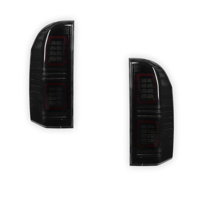 Nissan Patrol GU (2005 - 2016) Full Smoked Sequential LED Tail Lights LH + RH