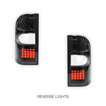 Nissan Patrol GU (1997 - 2004) Full Smoked LED Tail Lights LH + RH