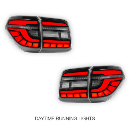 Nissan Patrol Y62 (2012 - 2019) Smoked Sequential Full LED Tail Lights LH + RH