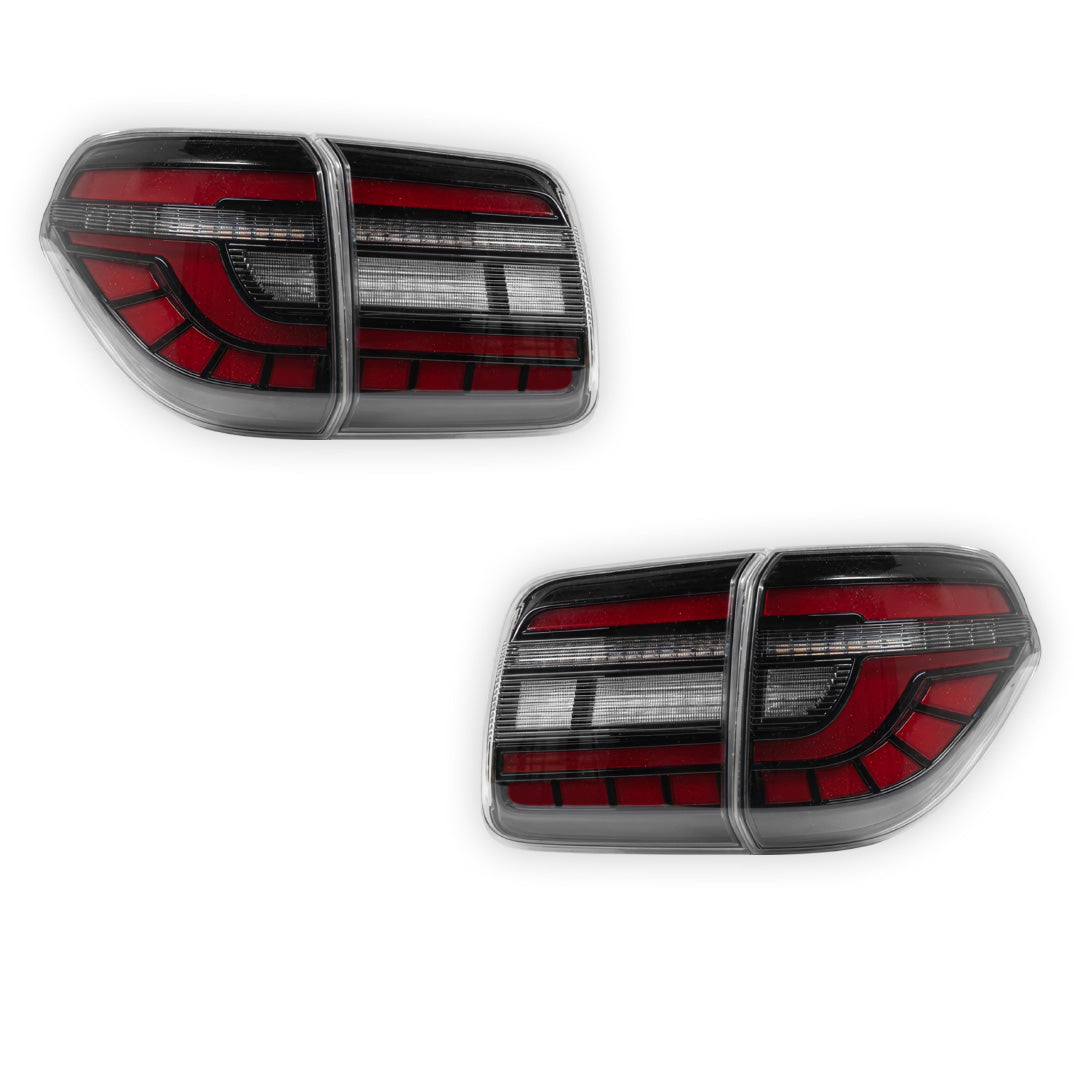 Nissan Patrol Y62 (2012 - 2019) Smoked Sequential Full LED Tail Lights LH + RH