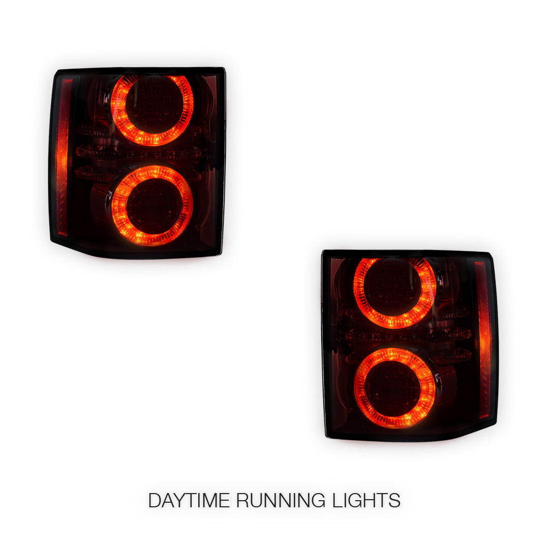 Land Rover Range Rover L322 (2007 - 2012) Black LED Tail Lights LH + RH