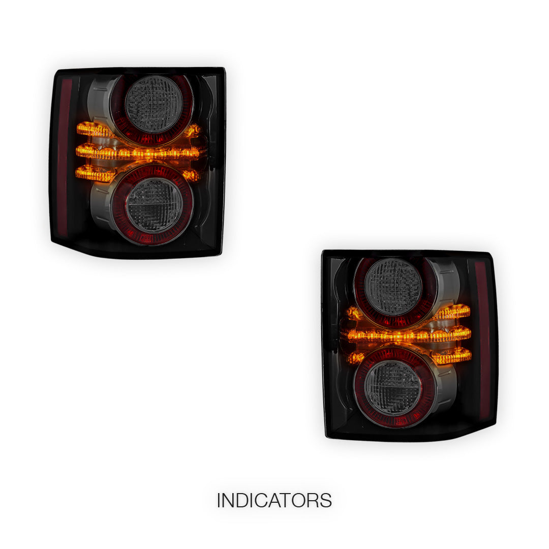 Land Rover Range Rover L322 (2007 - 2012) Black LED Tail Lights LH + RH