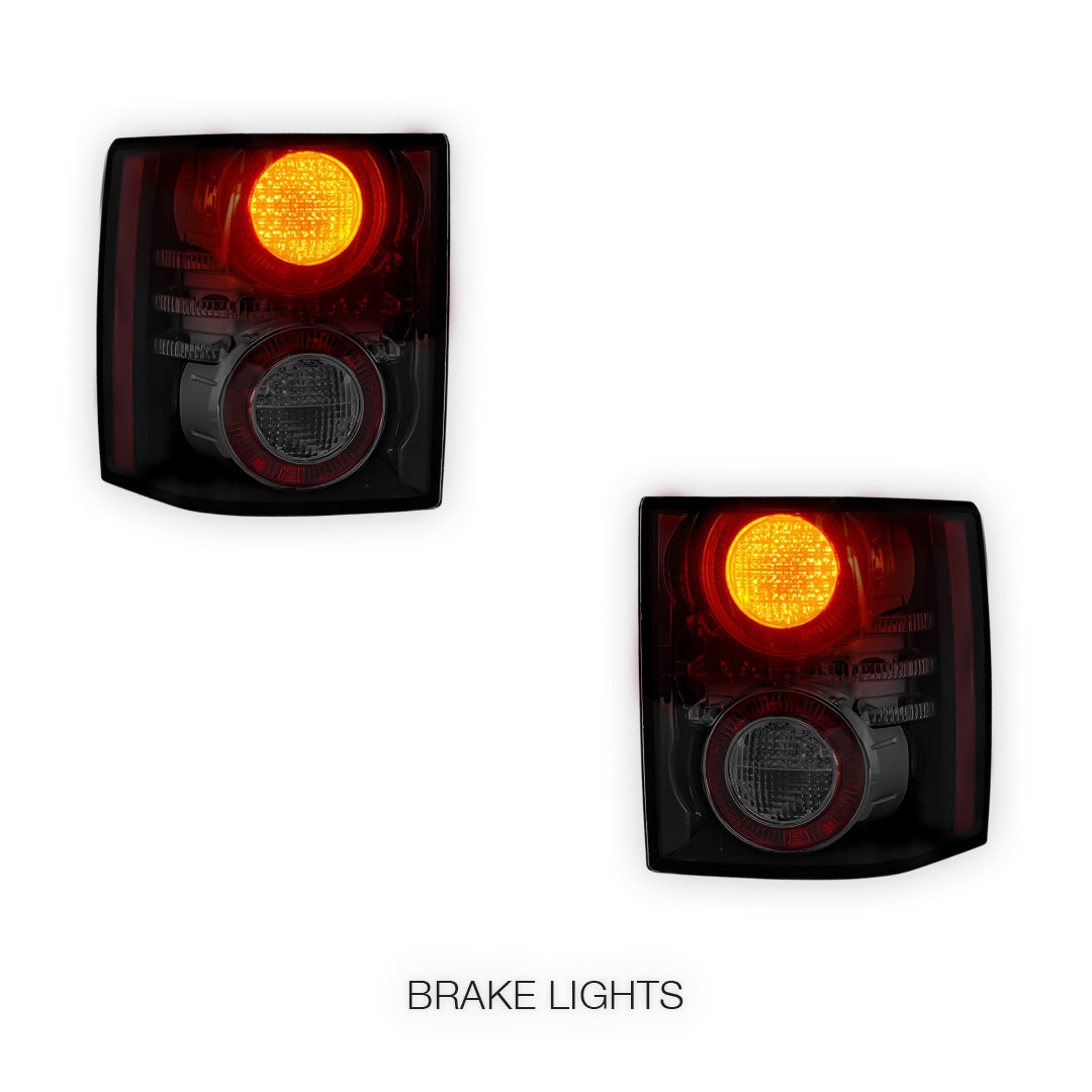 Land Rover Range Rover L322 (2007 - 2012) Black LED Tail Lights LH + RH
