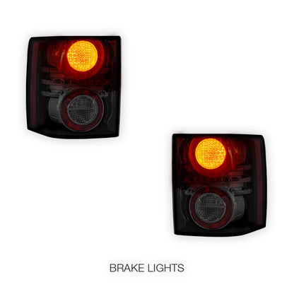 Land Rover Range Rover L322 (2007 - 2012) Black LED Tail Lights LH + RH