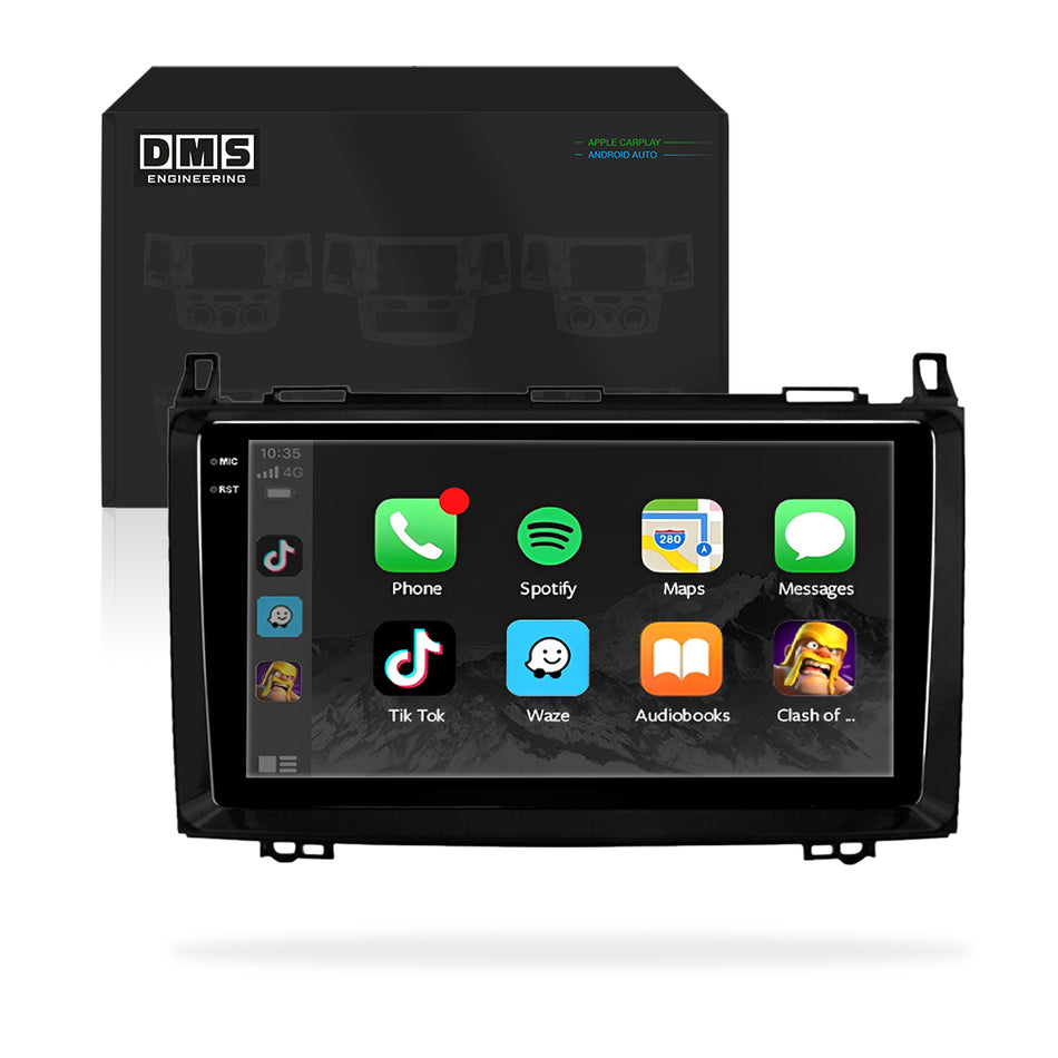 Mercedes-Benz Sprinter / 2500 / 3500 / W906 (2006 - 2012) 9" Wireless Android 15 Head Unit for Apple CarPlay / Android Auto