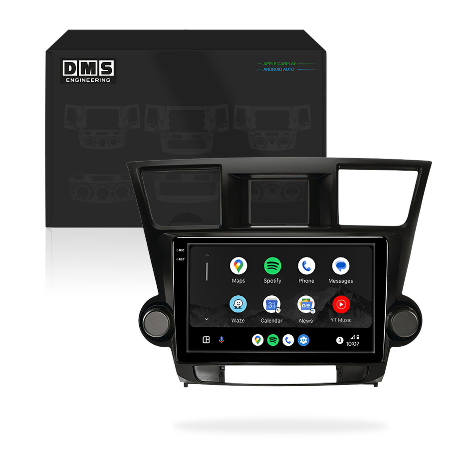 Toyota Kluger XU40 (2009 - 2014) 9" Wireless Android 15 Head Unit for Apple CarPlay / Android Auto