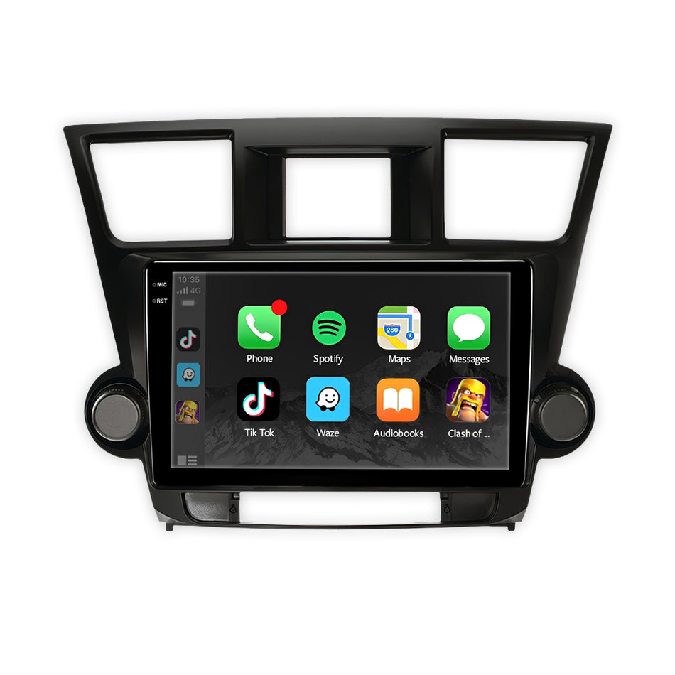 Toyota Kluger XU40 (2009 - 2014) 9" Wireless Android 15 Head Unit for Apple CarPlay / Android Auto