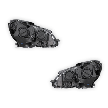Mercedes-Benz C-Class W204 (2010 - 2014) Chrome Halogen Headlights LH + RH