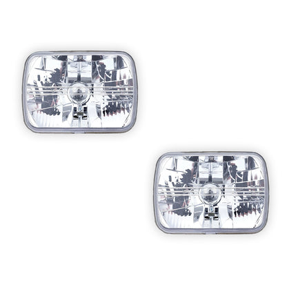 Mitsubishi L300 Express SF / SG / SH / SJ (1986 - 1994) Headlights with H4 Globe Glass Lens LH + RH