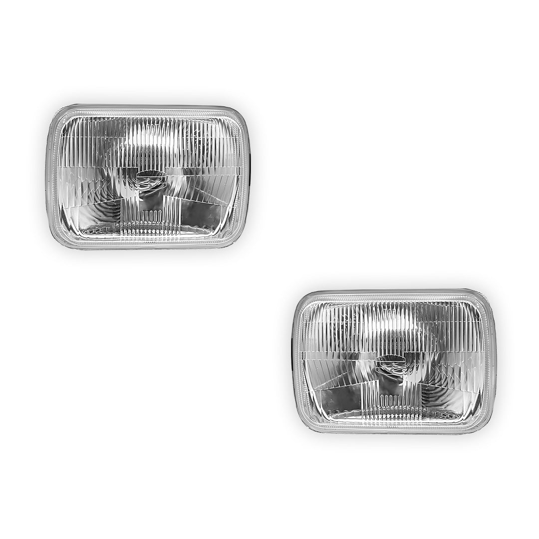 Toyota 4 Runner N120 / N130 (1988 - 1991) Headlights with H4 Globe Glass Lens LH + RH
