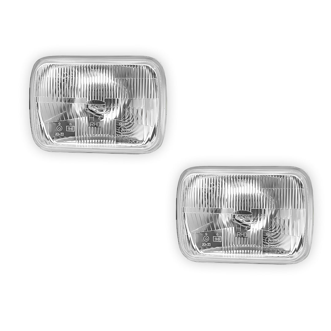 Toyota Surf N130 (1989 - 1991) Headlights with H4 Globe Glass Lens LH + RH