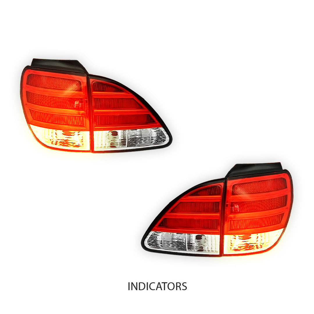 Lexus RX GSU / MCU / MHU (1999 - 2003) Clear Red LED Tail Lights with Garnish LH + RH