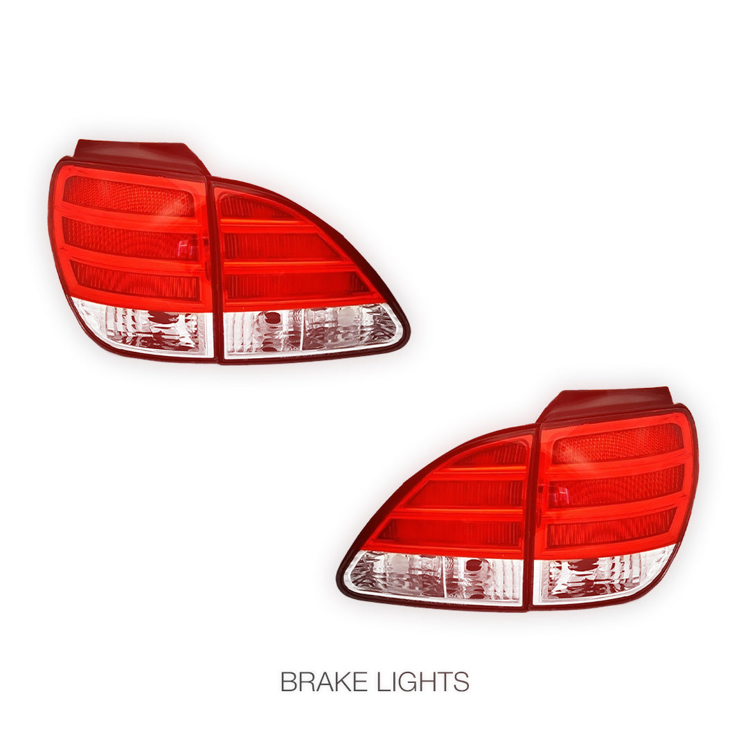 Lexus RX GSU / MCU / MHU (1999 - 2003) Clear Red LED Tail Lights with Garnish LH + RH