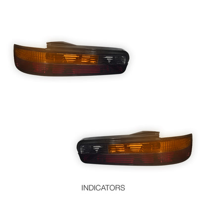 Nissan Silvia S13 (1988 - 1993) JDM Smoked Red Halogen Tail Lights LH + RH