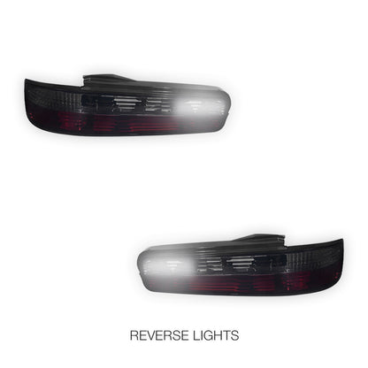 Nissan Silvia S13 (1988 - 1993) JDM Smoked Red Halogen Tail Lights LH + RH