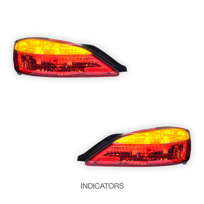 Nissan Silvia S15 (1999 - 2001) Crystal Eye Clear Red LED Tail Lights LH + RH