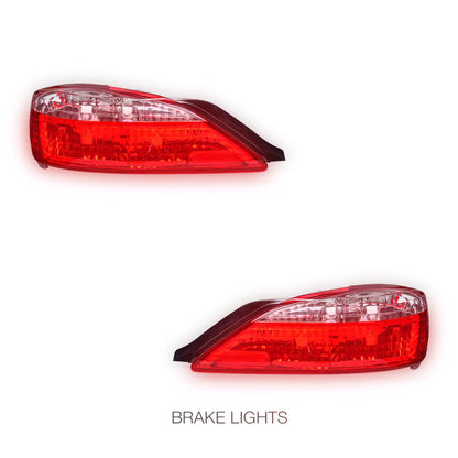 Nissan Silvia S15 (1999 - 2001) Crystal Eye Clear Red LED Tail Lights LH + RH