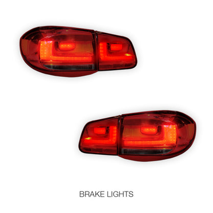 Volkswagen Tiguan N5 (2008 - 2011) Update Style LED 3D Stripe Bar Tail Lights LH + RH