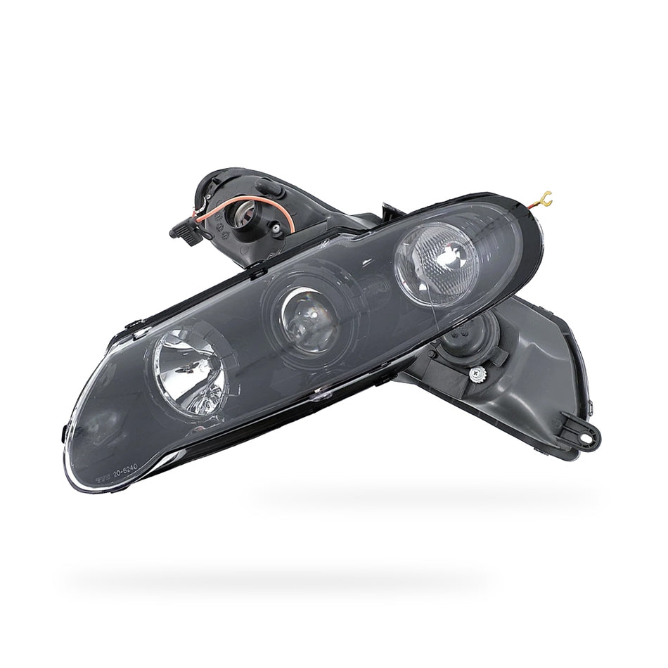 Holden Commodore VX / VU (2000 - 2002) Black Projector Headlights LH + RH