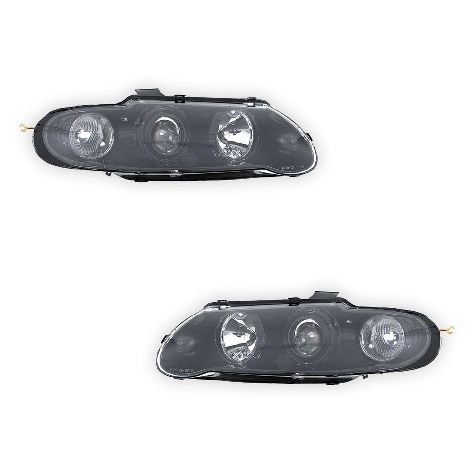 Holden Commodore VX / VU (2000 - 2002) Black Projector Headlights LH + RH