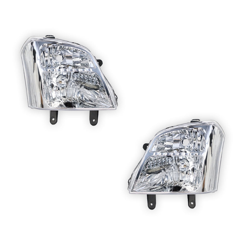 Holden Rodeo RA Series 1 (2003 - 2007) Chrome Headlights LH + RH