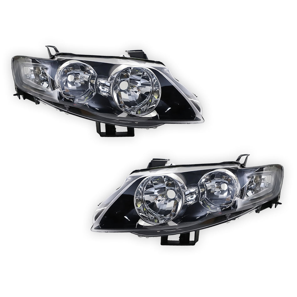 Ford FPV FG MkII (2011 - 2014) Black Headlights LH + RH