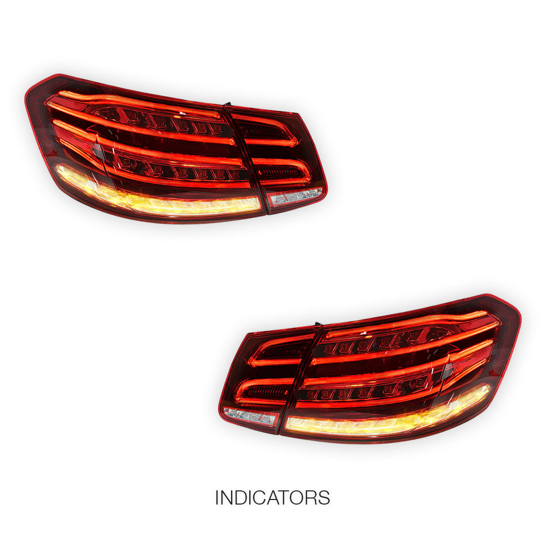 Mercedes-Benz E-Class W212 (2009 - 2013) E63S AMG Facelift Style Full LED Tail Lights LH + RH
