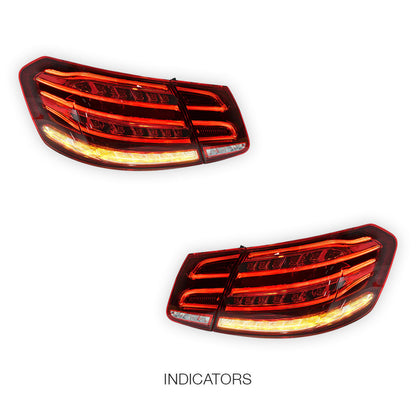 Mercedes-Benz E-Class W212 (2009 - 2013) E63S AMG Facelift Style Full LED Tail Lights LH + RH