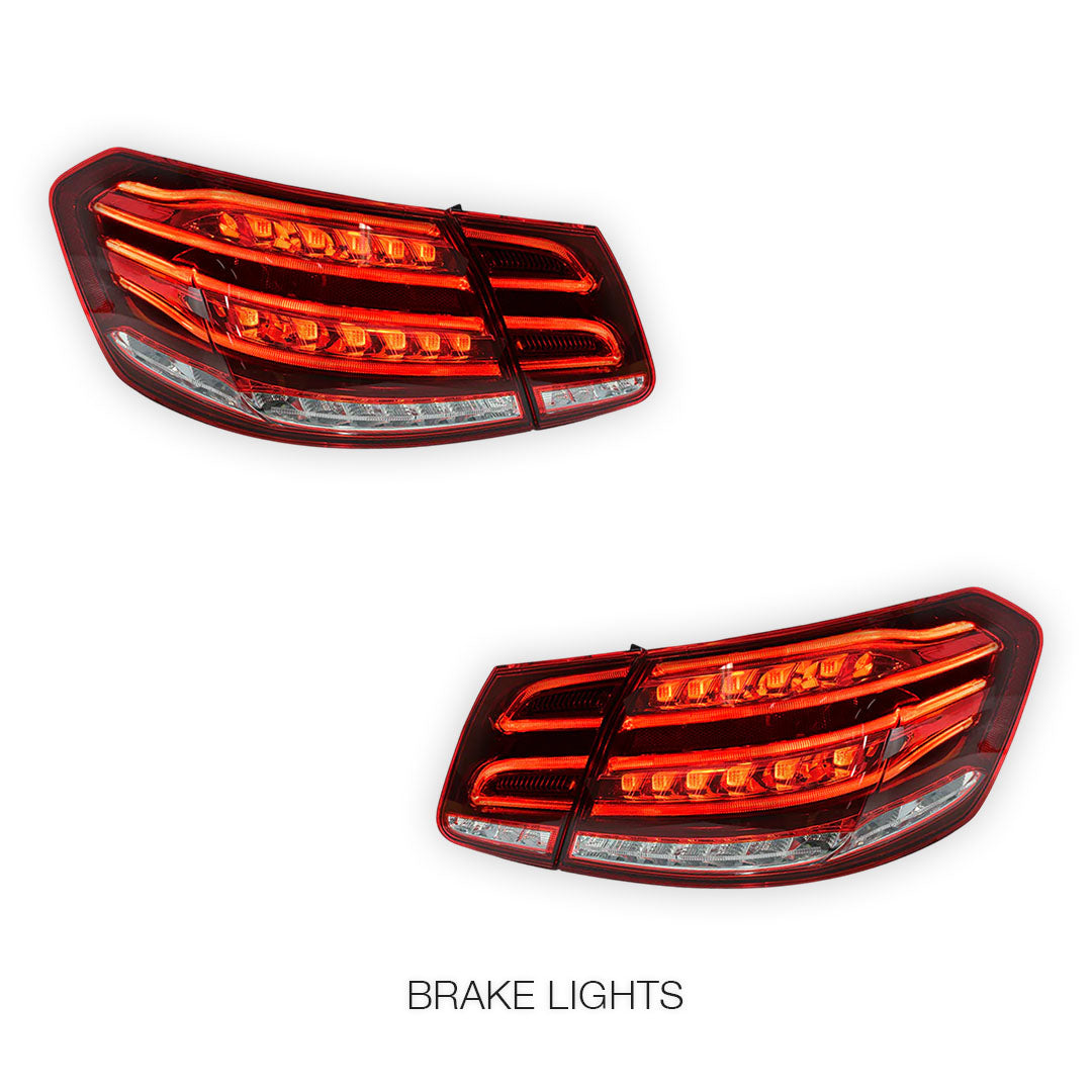 Mercedes-Benz E-Class W212 (2009 - 2013) E63S AMG Facelift Style Full LED Tail Lights LH + RH