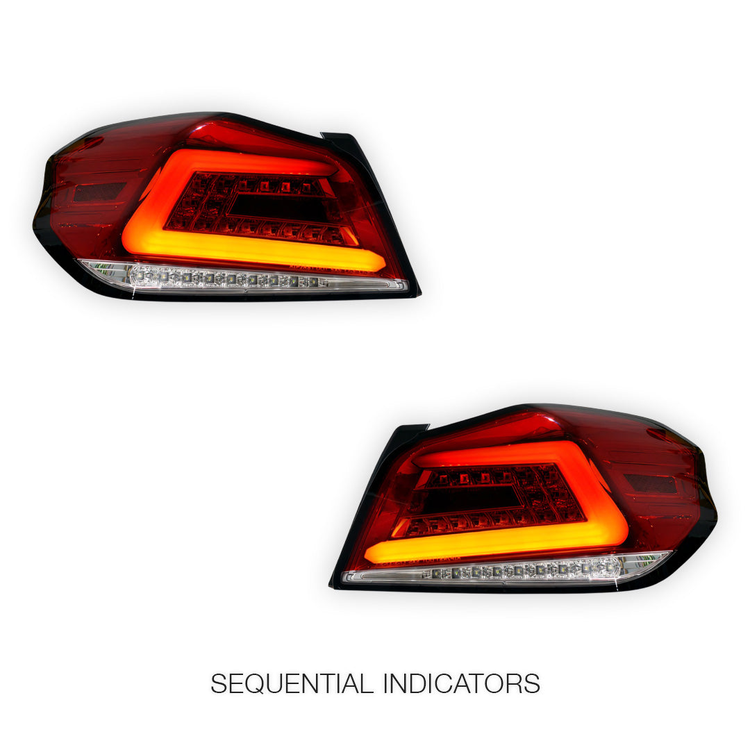 Subaru WRX VA (2014 - 2021) Sequential LED 3D Stripe Bar Tail Lights LH + RH