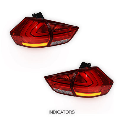 Nissan X-Trail T32 (2014 - 2017) Full Red LED 3D Stripe Bar Tail Lights LH + RH