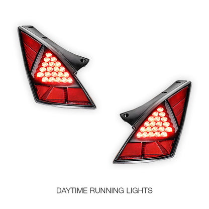 Nissan 350Z Z33 (2003 - 2005) JDM Black LED Tail Lights LH + RH