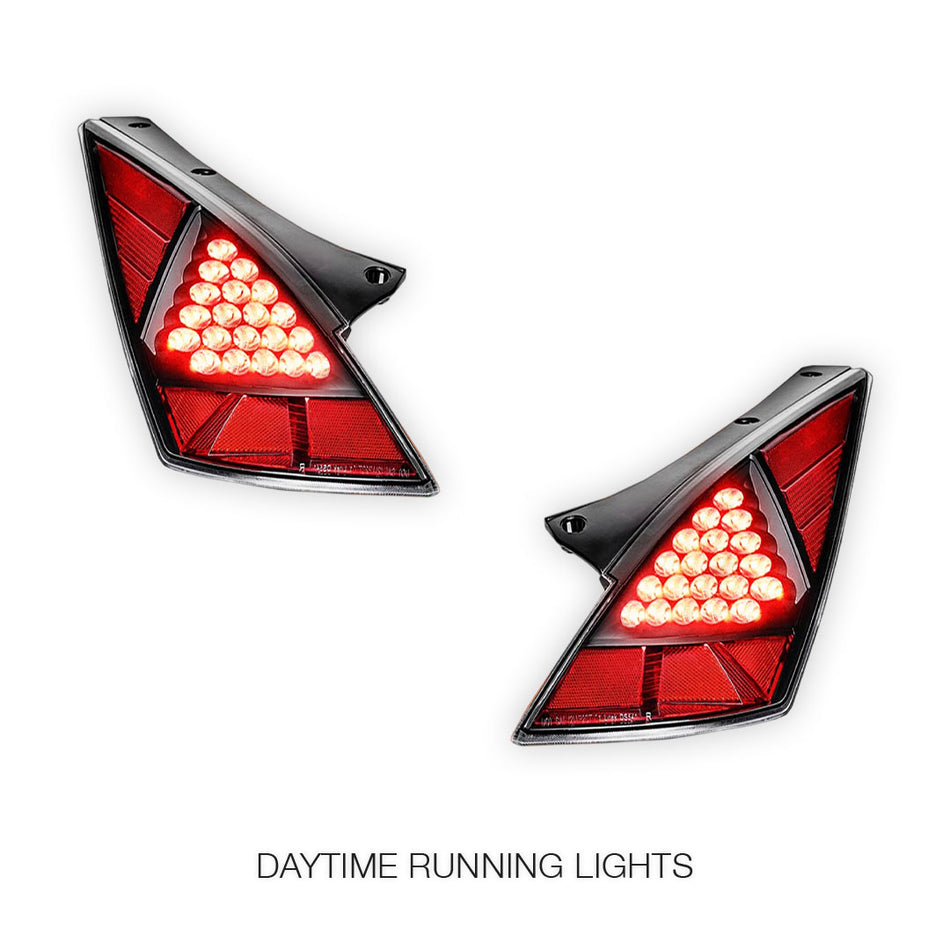 Nissan 350Z Z33 (2003 - 2005) JDM Black LED Tail Lights LH + RH