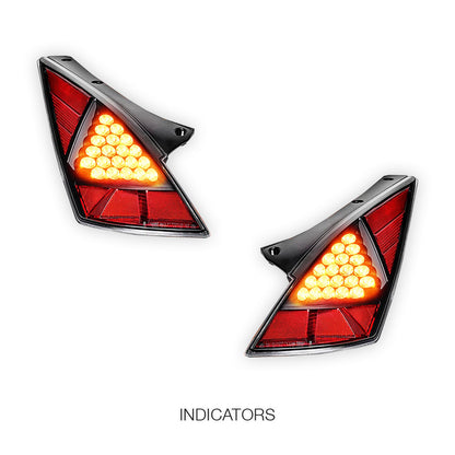 Nissan 350Z Z33 (2003 - 2005) JDM Black LED Tail Lights LH + RH
