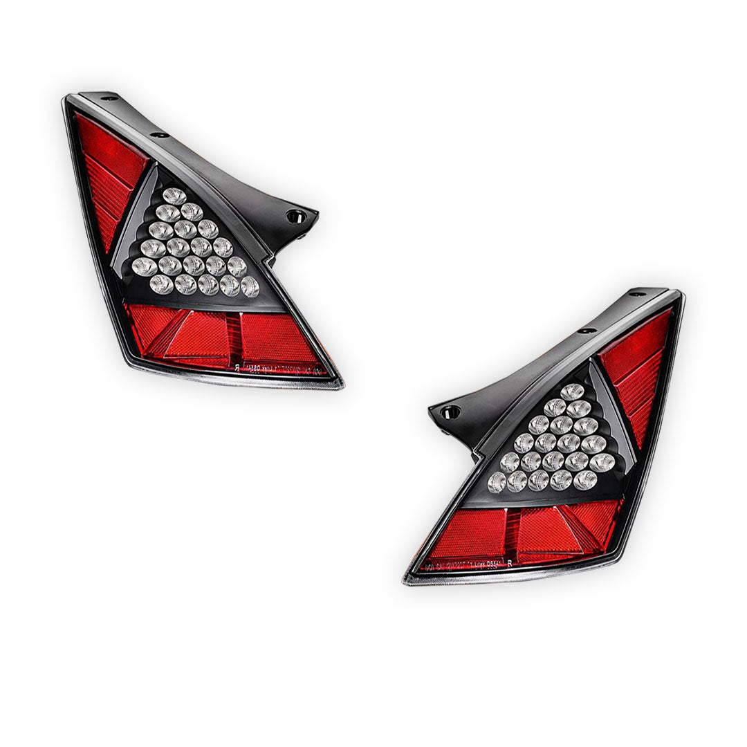 Nissan 350Z Z33 (2003 - 2005) JDM Black LED Tail Lights LH + RH