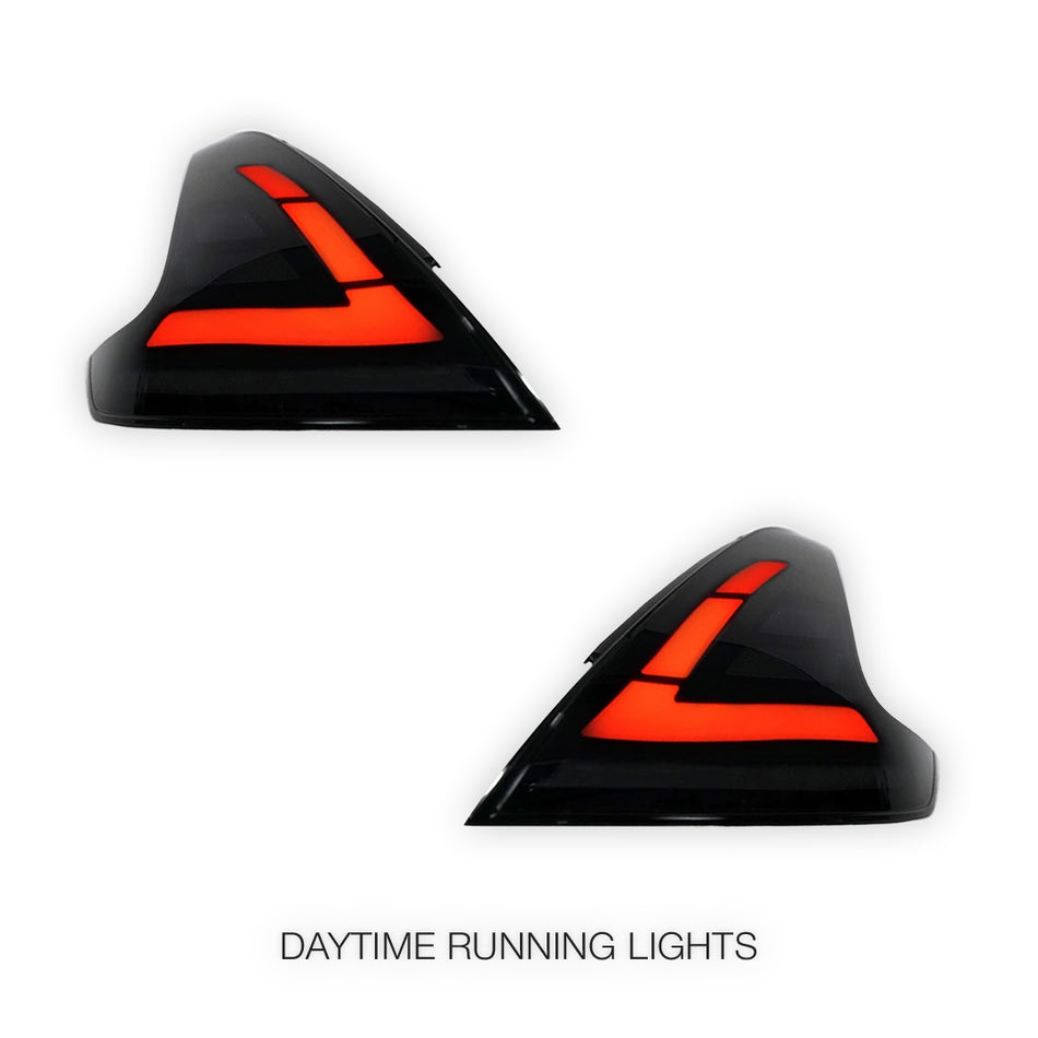 Nissan 370Z Z34 (2008 - 2021) Smoked Sequential Full LED Tail Lights LH + RH