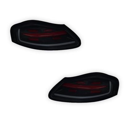 Porsche Boxter 986 Series (1997 - 2004) Smoked Black Sequential Full LED Tail Lights LH + RH