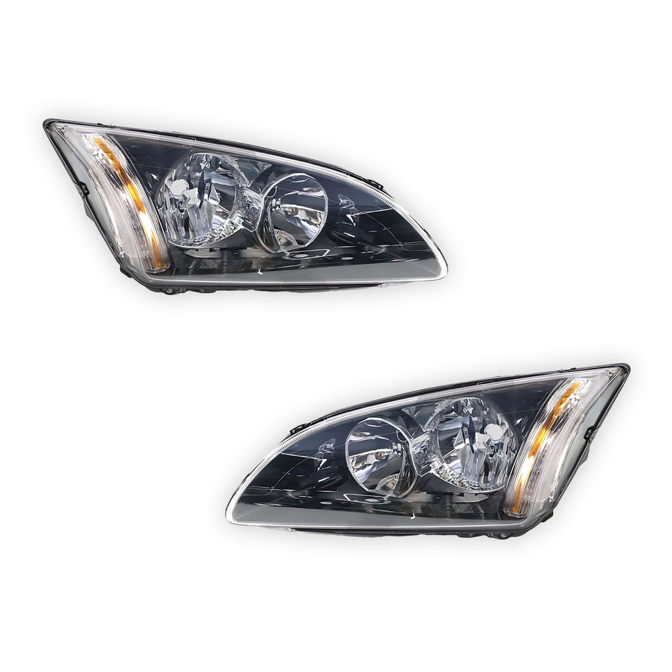 Ford Focus LS / LT (2005 - 2009) Black Headlights LH + RH