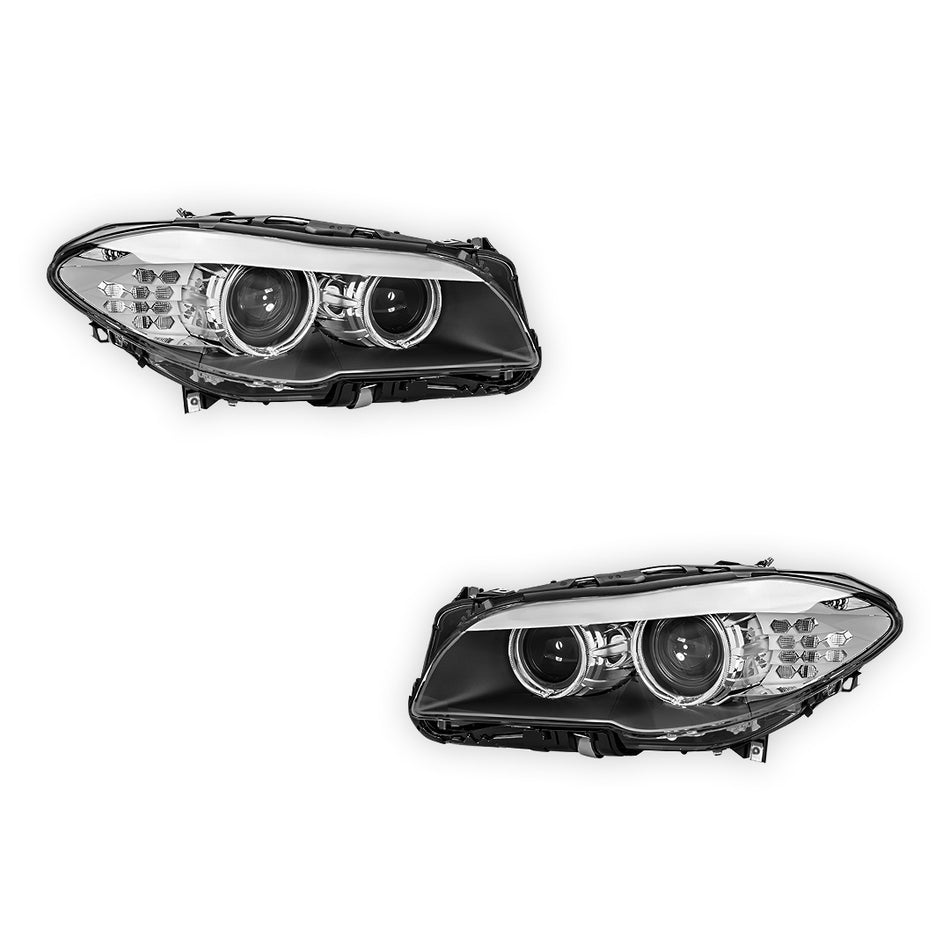 BMW 5 Series F10 / F11 Sedan & Wagon (2010 - 2013) Xenon Non-Adaptive Headlights LH + RH