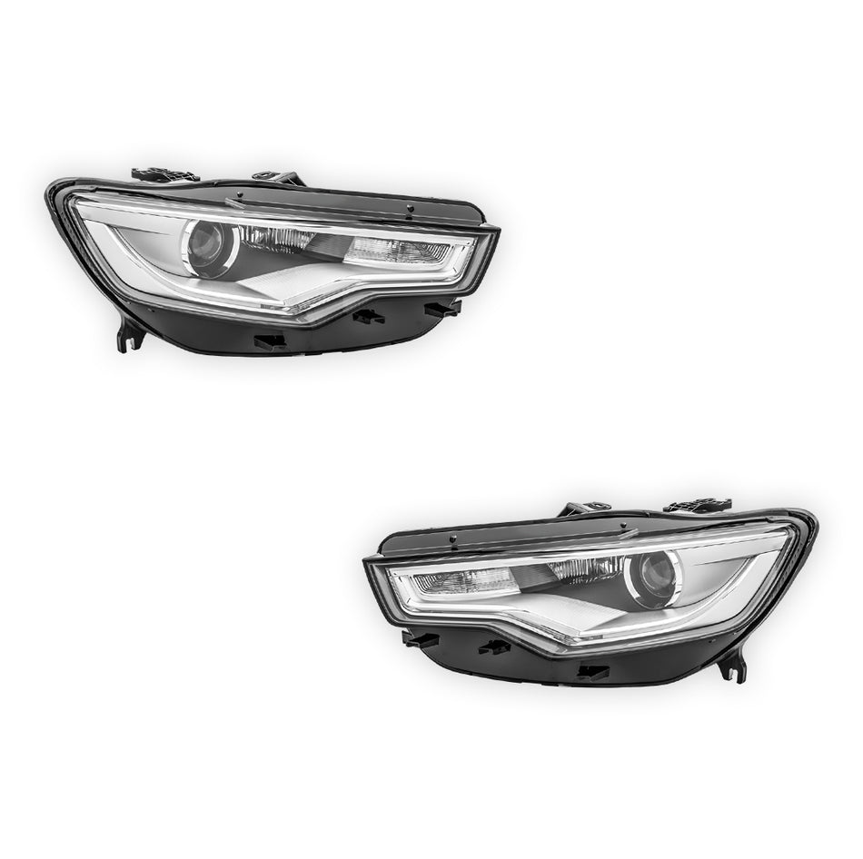 Audi A6 C7 (2011 - 2015) Xenon Non-Adaptive Non-LED Headlights LH + RH